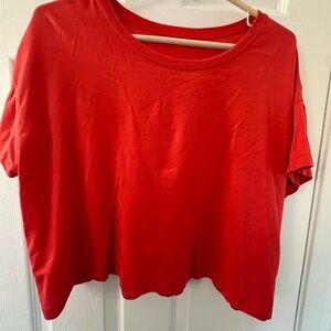 Lululemon Athletica Cropped Tee- All Yours Cropped Tee? - GUC- PTP 23”